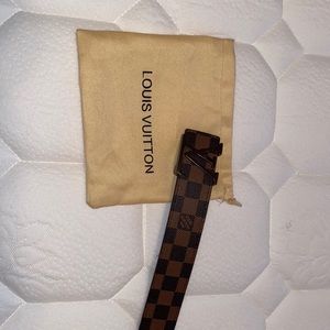 Louis Vuitton Damier Coated Canvas Initiales Belt